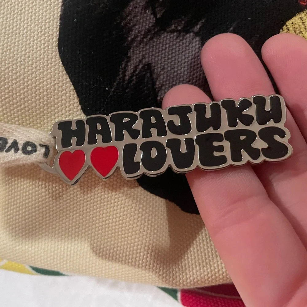 Harajuku Lovers vintage Y2K kawaii canvas tote bag NWOT - Picture 7 of 7